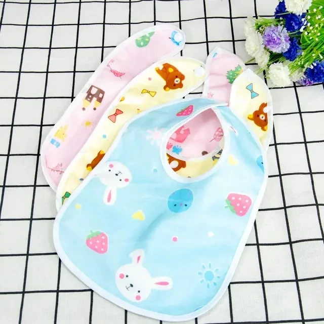 Trosskart Baby Bibs Pack of 3 – Soft, Absorbent & Adjustable